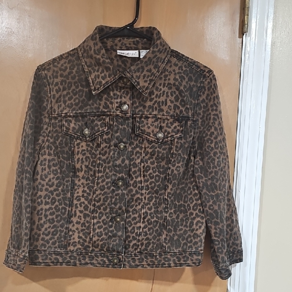 Stylish Leopard Print Jean Jacket for Kids